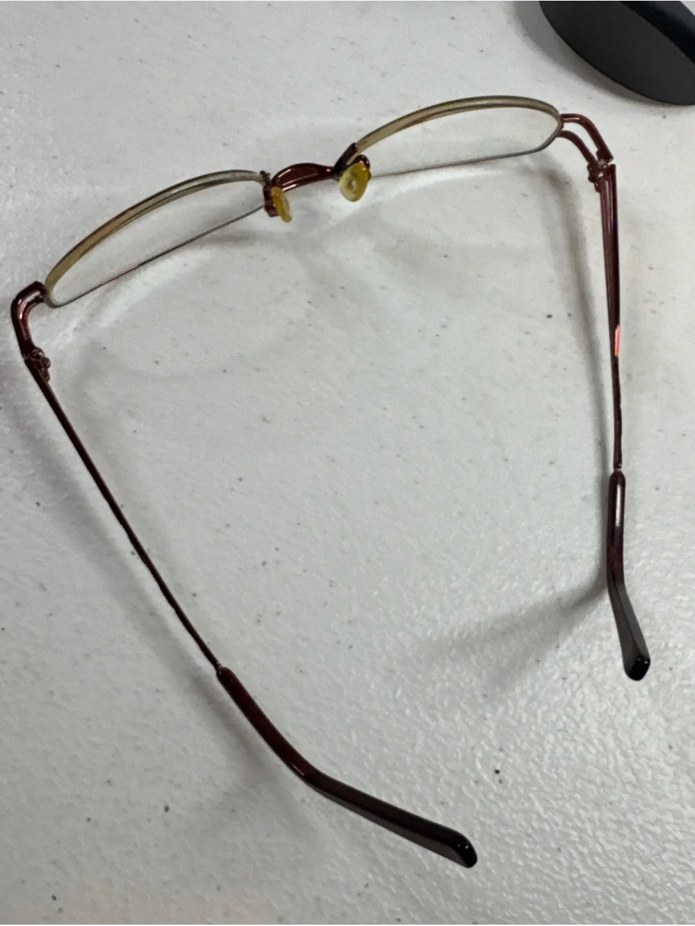 Romeo Gigli Oval glasses and clip on Sunglasses in Burgundy with Black Lenses